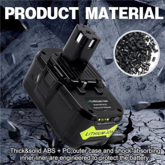 Ryobi 18 Volt Battery Lithium for Ryobi ONE+ Cordless Drill Tool (1Pack) - Picture 3 of 7